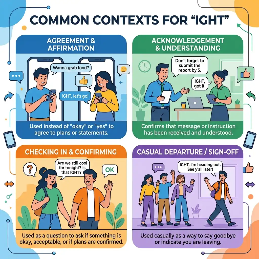 Powerful and Clean IGHT Meaning in Text: Definition, Slang Usage, and Examples in 2026 2 IGHT meaning in text