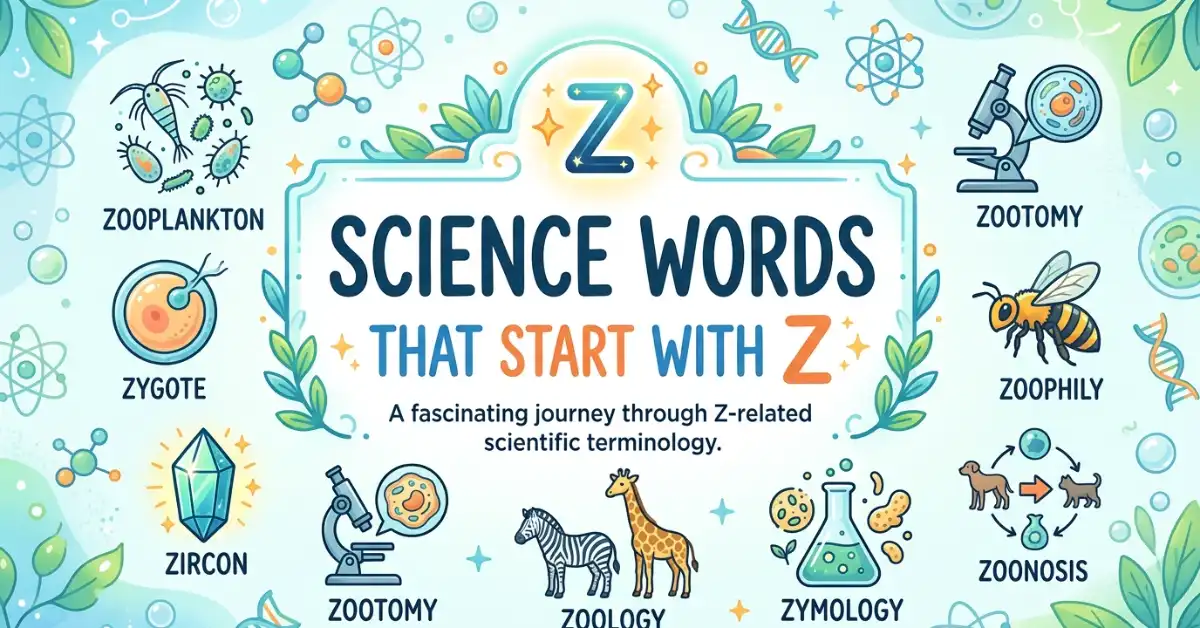 Science Words That Start With Z