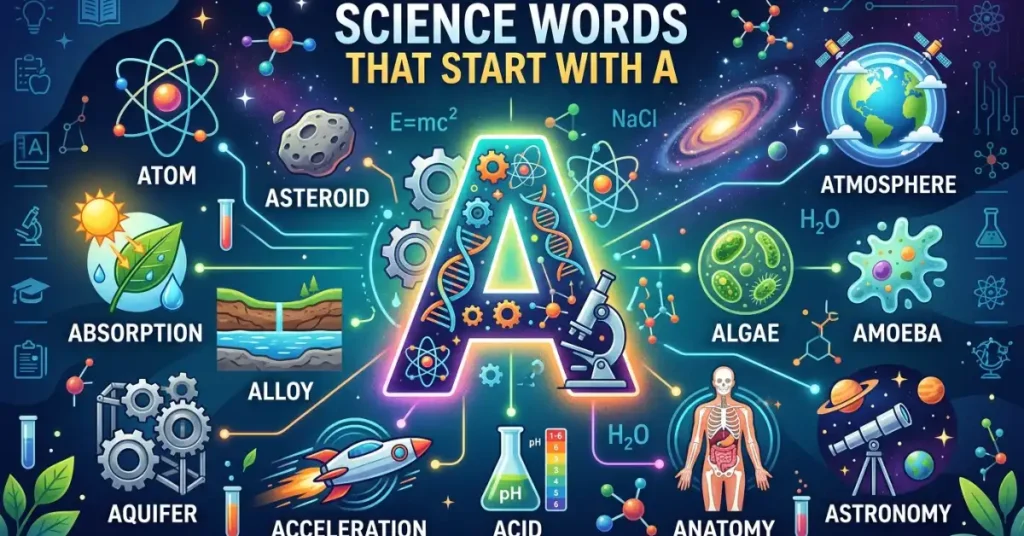 Science Words That Start With A