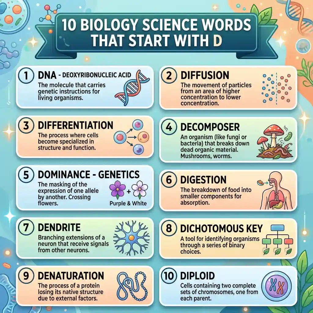 Brilliant Science Words That Start With D to Boost Your Vocabulary IN 2026 1 Science Words That Start With D