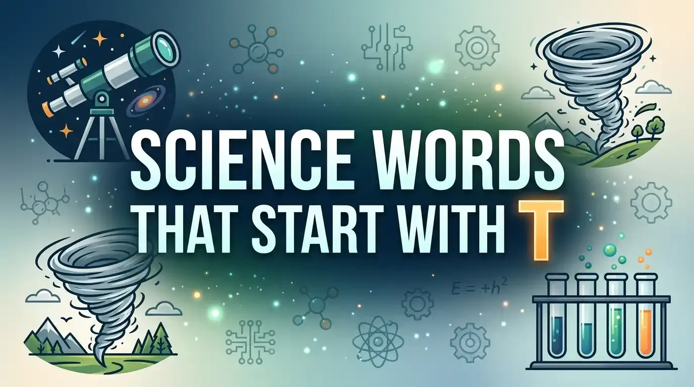Science Words That Start With T